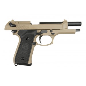 Страйкбольный пистолет WE BERETTA M92F, GAS, Койот, металл, WE-M008-T-M9A1-GAS